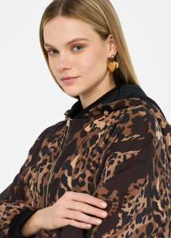 Liu Jo Veste avec imprimé animalier en nylon|Femme Manteaux|Vêtements De Sport