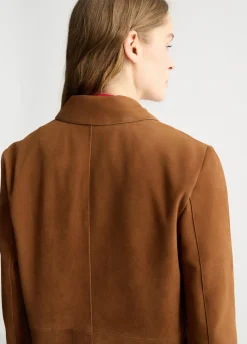 Liu Jo Veste boxy en cuir suédé|Femme Vestes