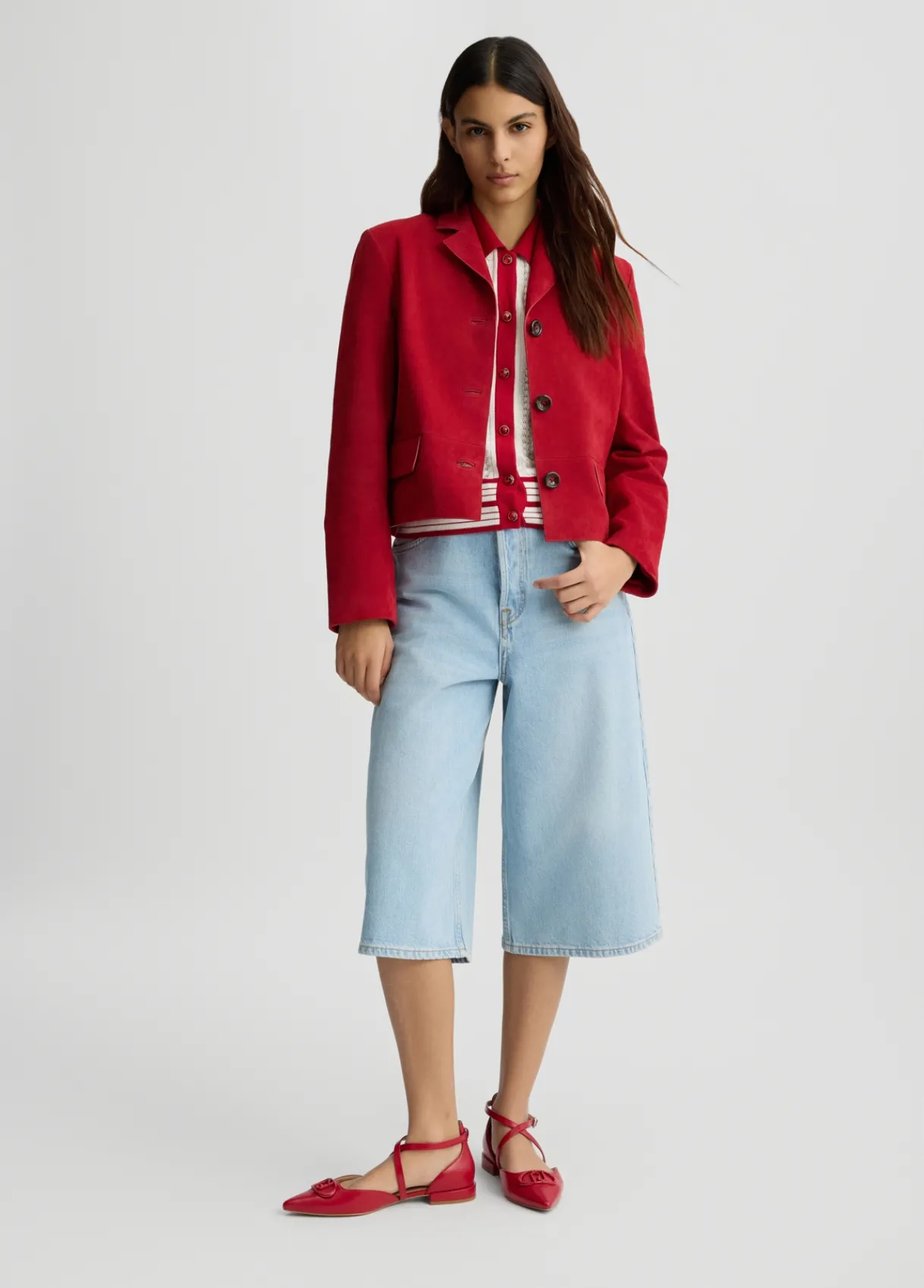 Liu Jo Veste boxy en daim|Femme Vestes