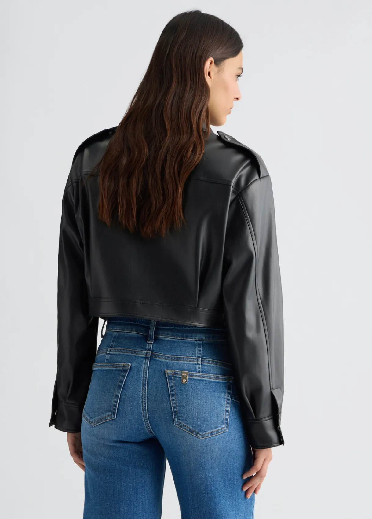 Liu Jo Veste cropped modèle motard|Femme Vestes