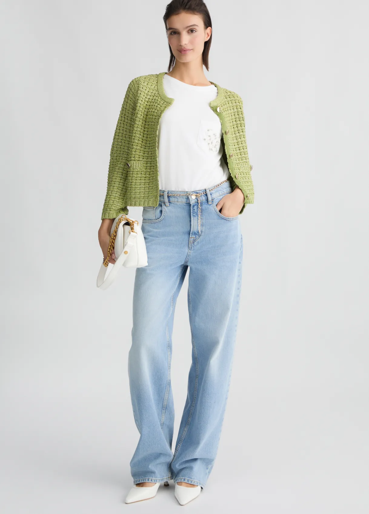 Liu Jo Veste en bouclette|Femme Mailles|Vestes