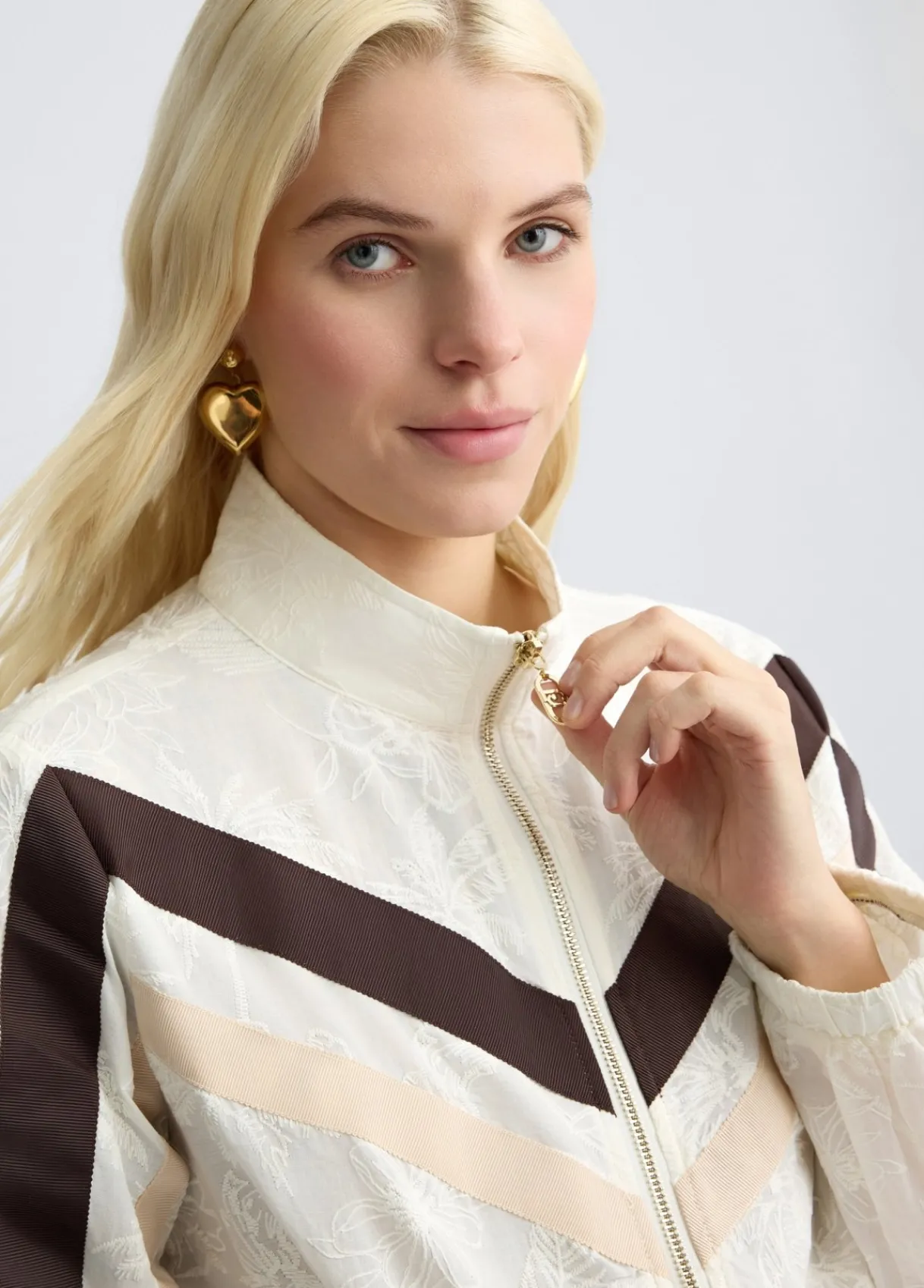 Liu Jo Veste en coton avec broderies|Femme Vêtements De Sport|Vestes
