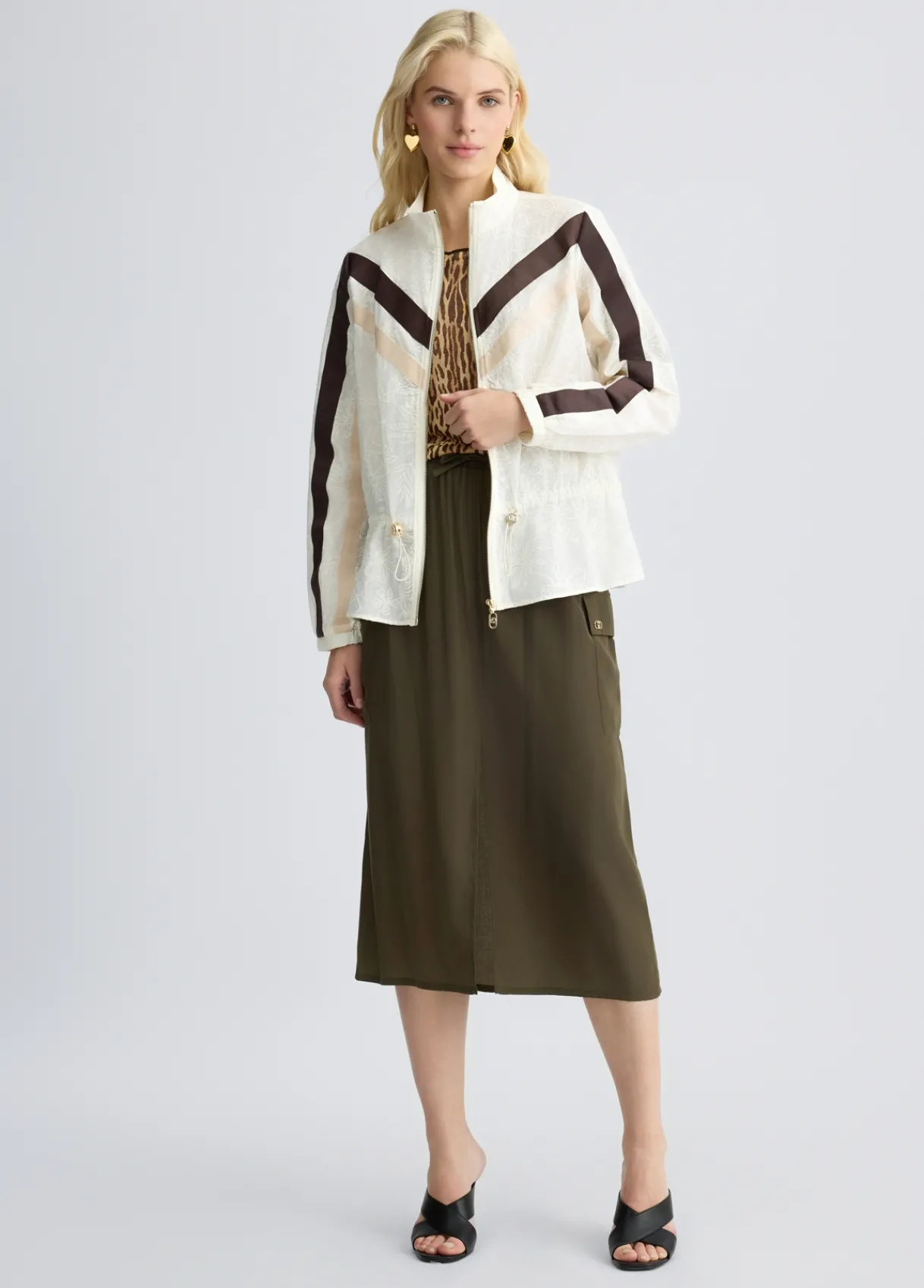 Liu Jo Veste en coton avec broderies|Femme Vêtements De Sport|Vestes