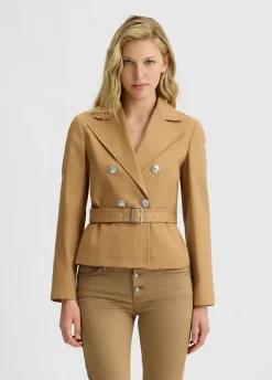 Liu Jo Veste en coton avec ceinture|Femme Manteaux