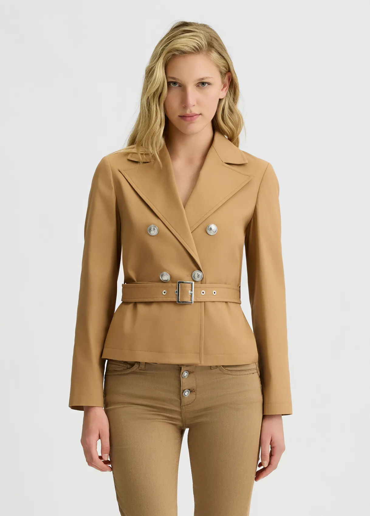 Liu Jo Veste en coton avec ceinture|Femme Manteaux