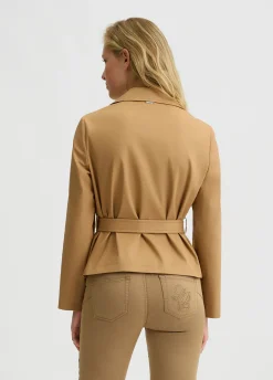 Liu Jo Veste en coton avec ceinture|Femme Manteaux