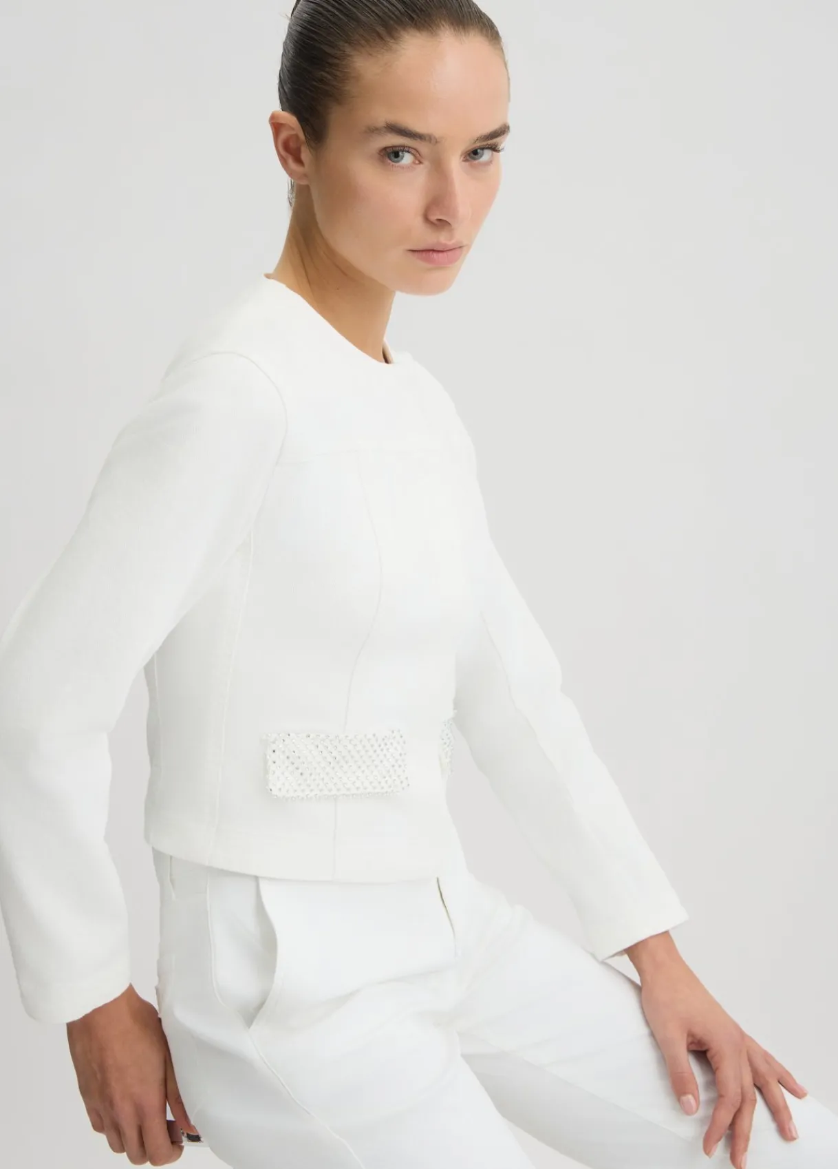 Liu Jo Veste en denim avec strass|Femme Vestes