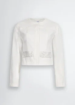 Liu Jo Veste en denim avec strass|Femme Vestes