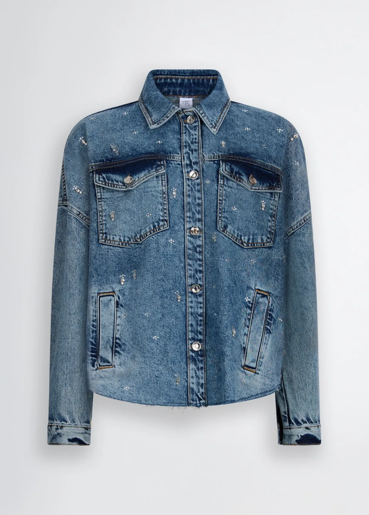 Liu Jo Veste en denim avec strass|Femme Vestes