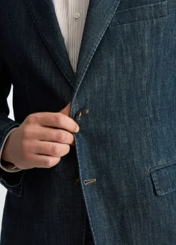Liu Jo Veste en denim chambray|Homme Vestes Et Gilets