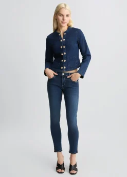 Liu Jo Veste en jean avec chaîne fantaisie|Femme Vestes