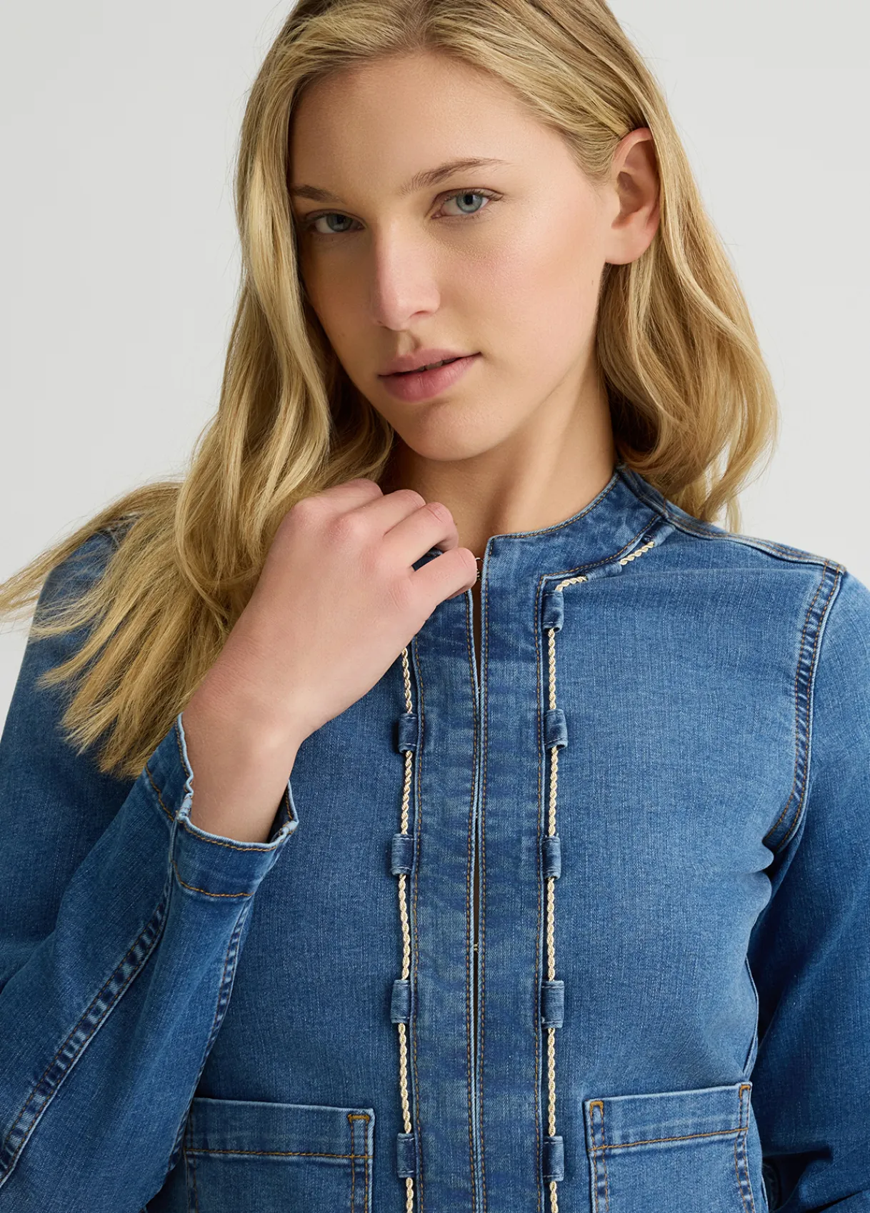 Liu Jo Veste en jean avec chaîne fantaisie|Femme Vestes