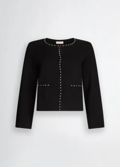 Liu Jo Veste en maille avec clous|Femme Mailles|Vestes