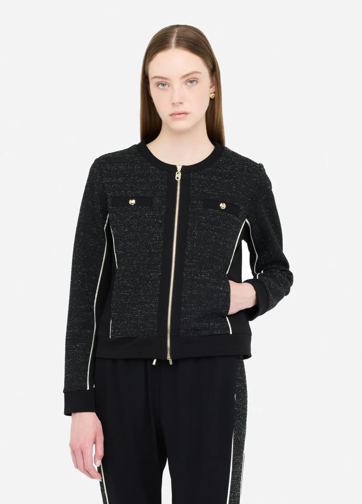Liu Jo Veste en molleton et bouclette|Femme Vêtements De Sport|Vestes