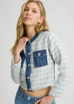 Liu Jo Veste en toile denim bouclette|Femme Vestes