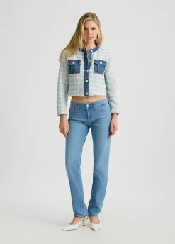 Liu Jo Veste en toile denim bouclette|Femme Vestes