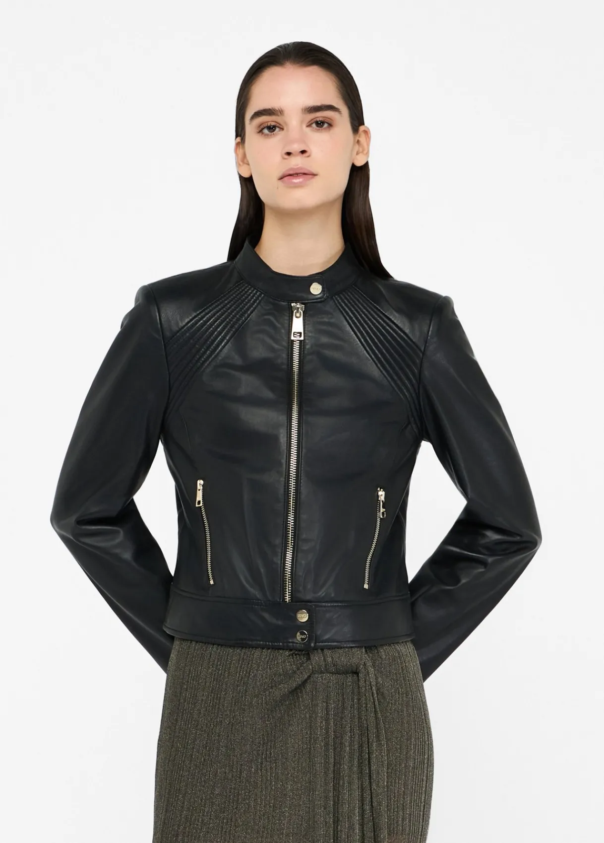 Liu Jo Veste motarde en cuir|Femme Vestes