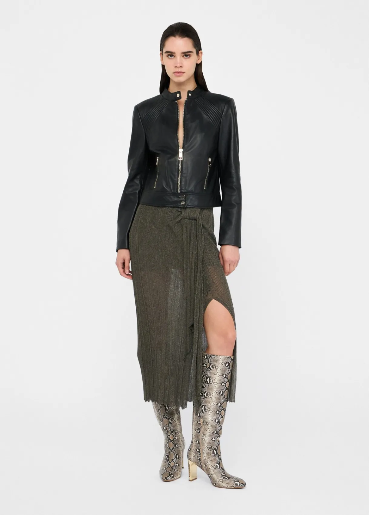 Liu Jo Veste motarde en cuir|Femme Vestes