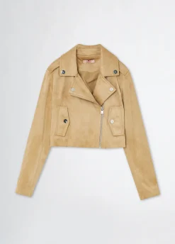 Liu Jo Veste motarde en tissu enduit|Enfant Vestes Et Manteaux