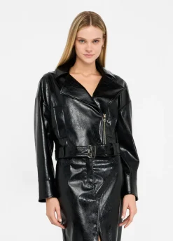 Liu Jo Veste motarde glossy|Femme Vestes