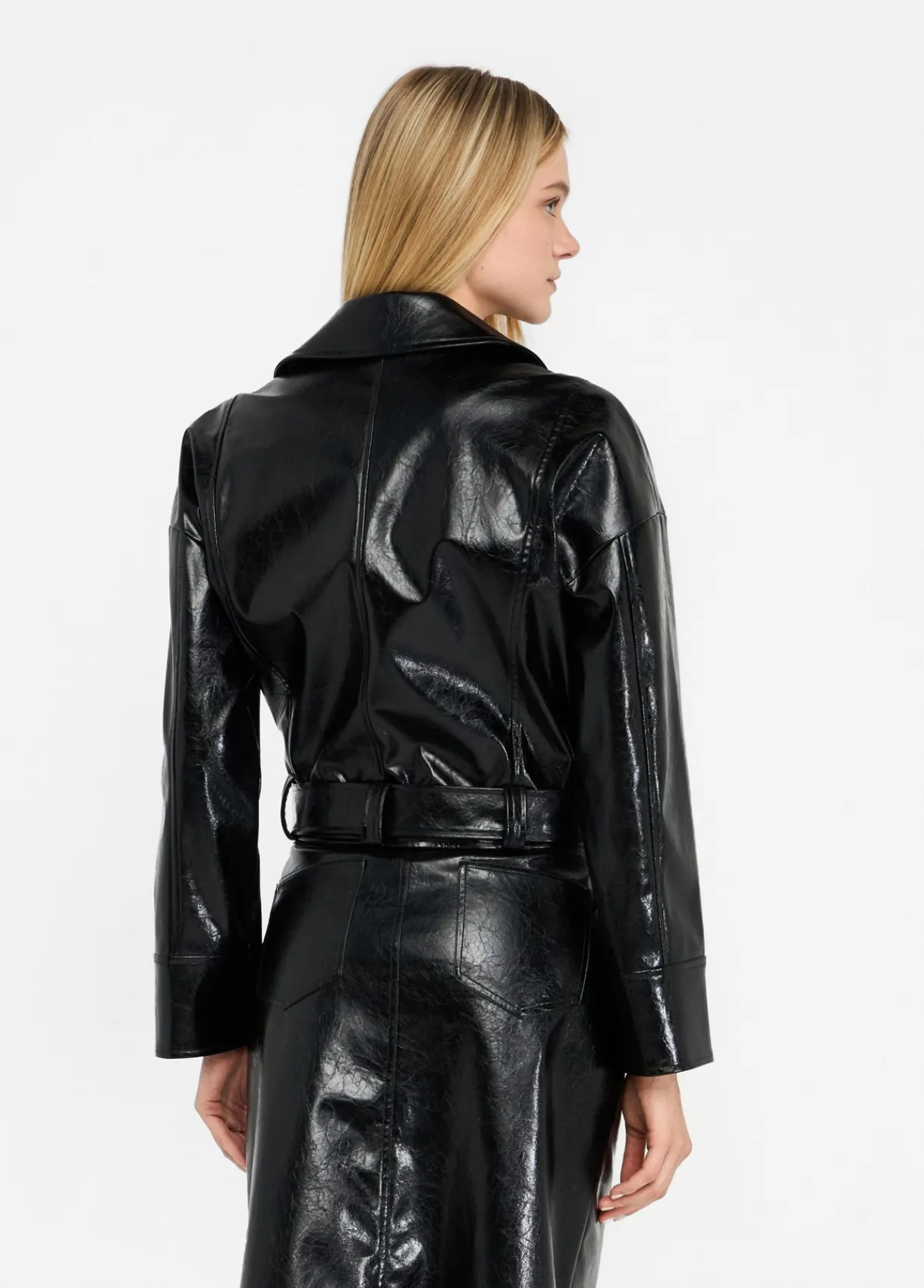 Liu Jo Veste motarde glossy|Femme Vestes