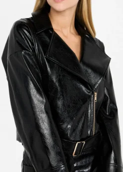 Liu Jo Veste motarde glossy|Femme Vestes