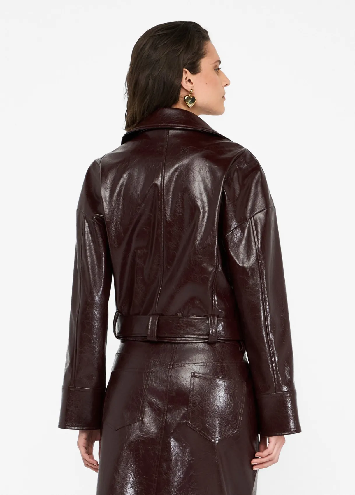 Liu Jo Veste motarde glossy|Femme Vestes