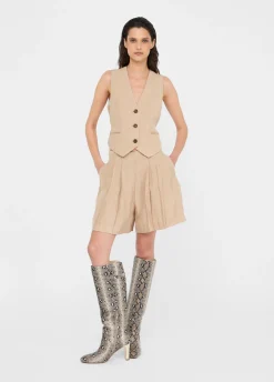 Liu Jo Veste sans manches avec détail en dentelle|Femme Vestes|Tailleurs